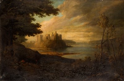 Conway Castle by Thomas Miles Richardson